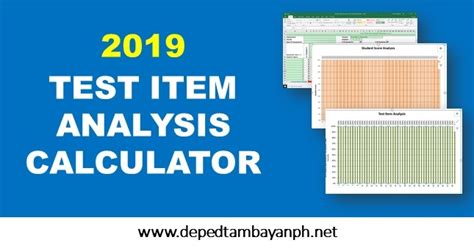 DOWNLOAD: Electronic Test Item Analysis Calculator .